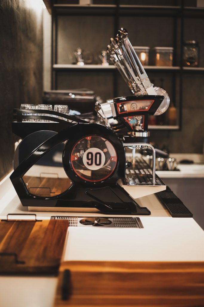 The Leva X on the counter at Al Nuzha
