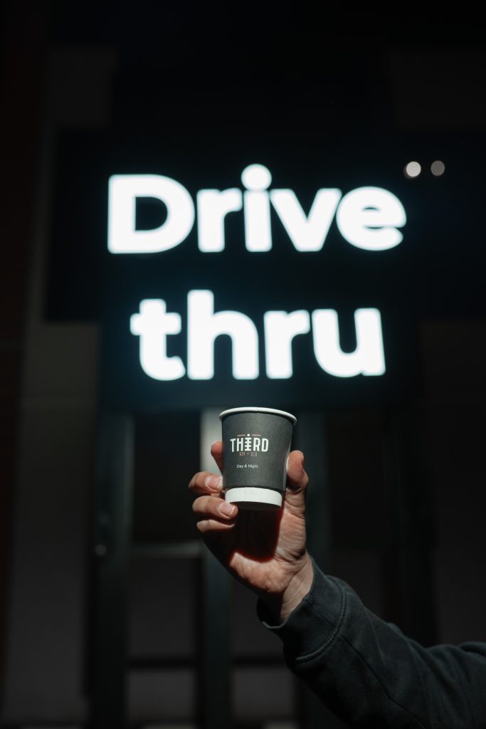 A THiRD cup held up at the Al Shatti drive thru